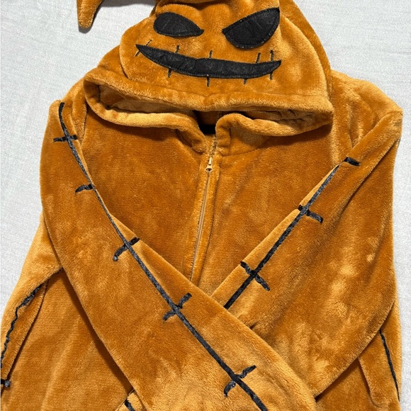 Nightmare Before Christmas Oogie Boogie Adult Unisex Fleece Onesie Pajamas Med - Picture 3 of 5